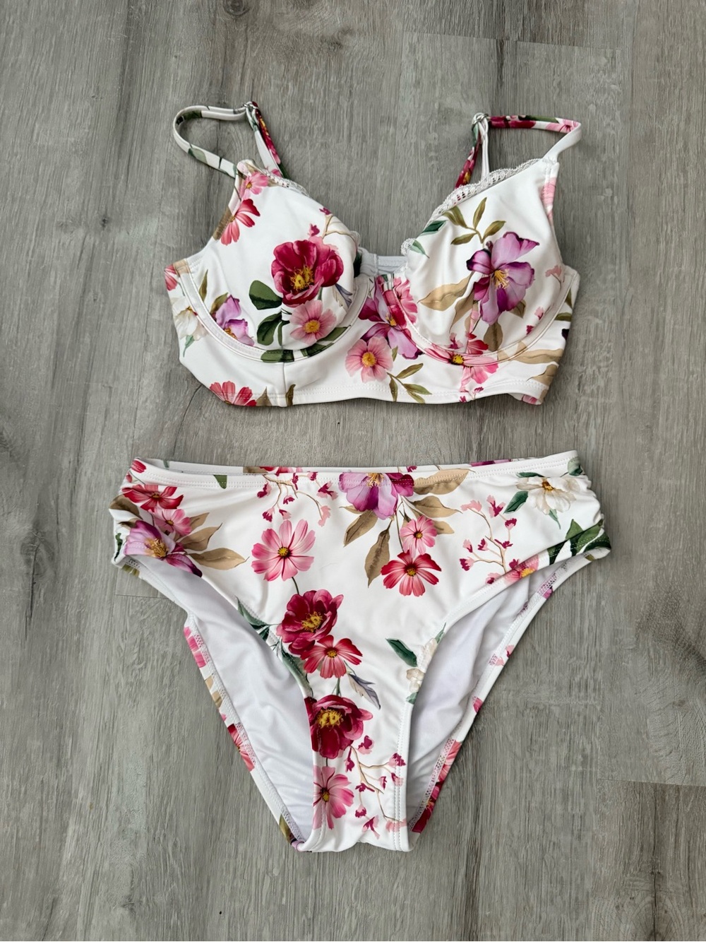 Cupshe Floral Two-Piece Bikini Set